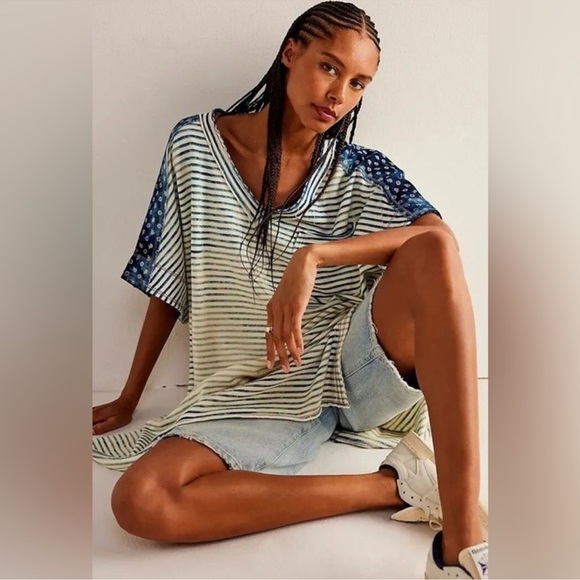 Free People Tops - FREE PEOPLE WE THE FREE:TRUE BLUE TEE(NWT)